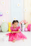 Hot Pink Shimmer Tutu Dress - Aaria Tees Aaria Tees