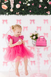 Hot Pink Shimmer Tutu Dress - Aaria Tees Aaria Tees