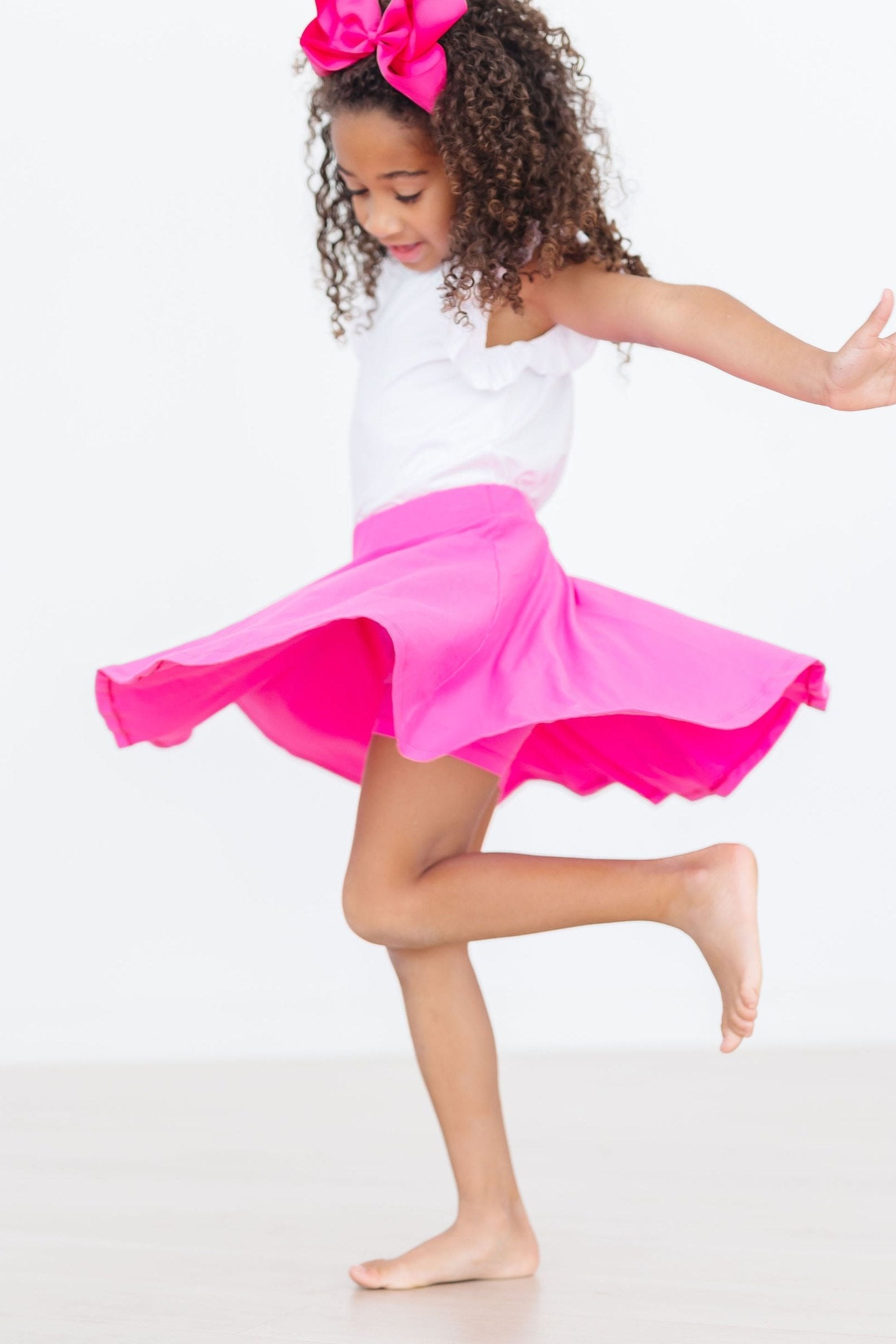 Hot Pink Twirl Skort - Aaria Tees Aaria Tees