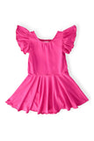 Hot Pink S/S Twirl Leotard - Aaria Tees Aaria Tees
