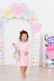 Howdy 3/4 Sleeve Ruffle Twirl Dress - Aaria Tees Aaria Tees