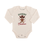 long sleeve graphic bodysuit | howdy gingerbread christmas - Aaria Tees Aaria Tees