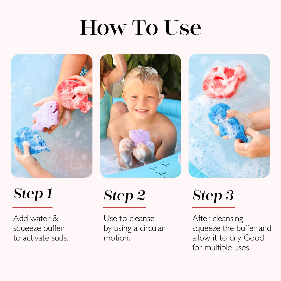 Friendly Animals Bath Buffer - Aaria Tees Aaria Tees
