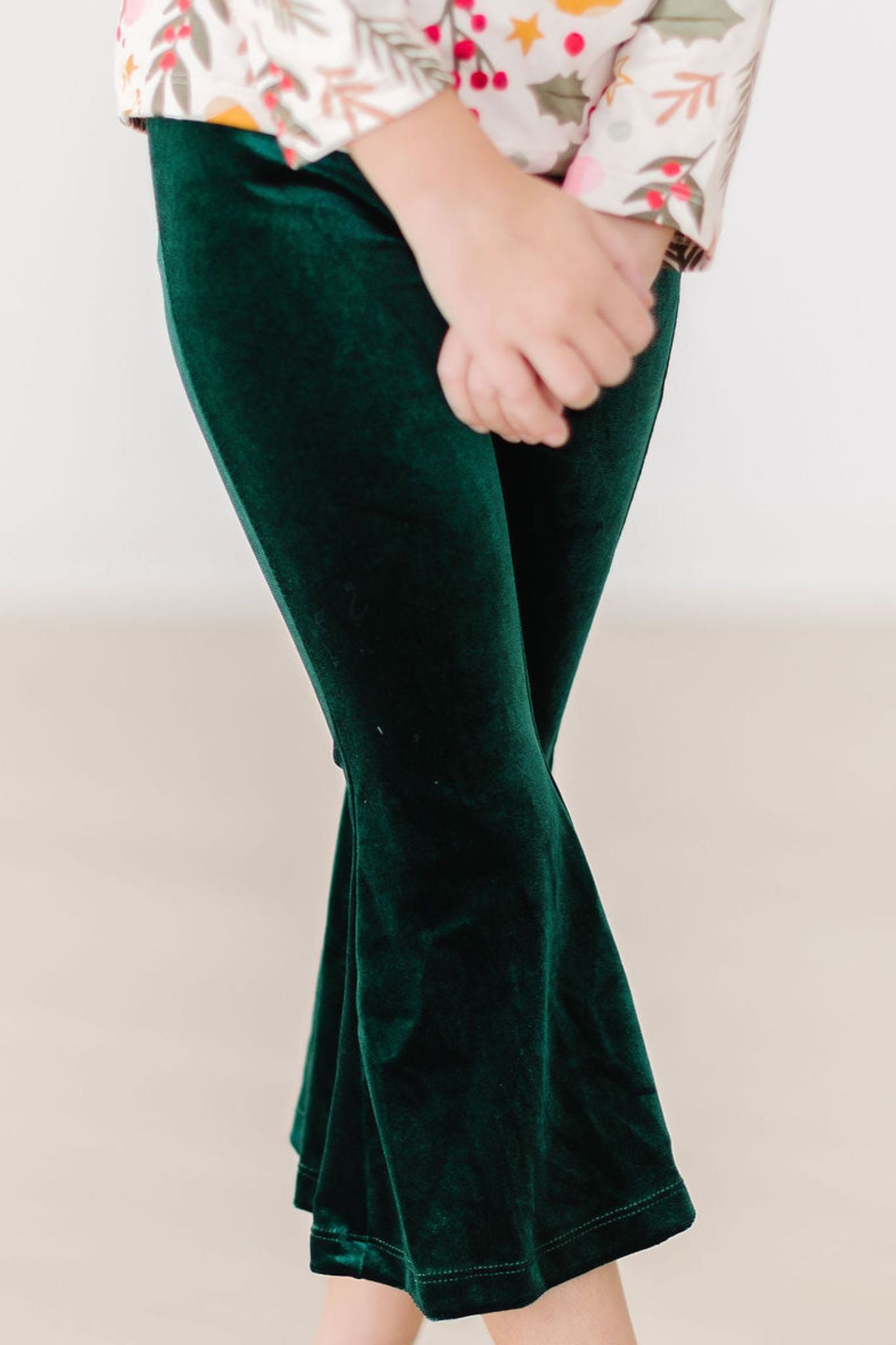 Hunter Green Velvet Bells - Aaria Tees Aaria Tees