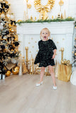 Hunter Green Velvet Sequin Dress - Aaria Tees Aaria Tees