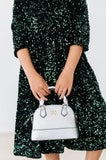 Hunter Green Velvet Sequin Dress - Aaria Tees Aaria Tees