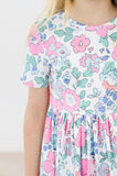 Hydrangea S/S Pocket Twirl Dress - Aaria Tees Aaria Tees