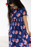I Heart the USA S/S Pocket Twirl Dress - Aaria Tees Aaria Tees