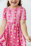 I Love You Tulip Much S/S Pocket Twirl Dress - Aaria Tees Aaria Tees
