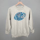 Floral Football Blue Aaria Tees