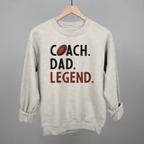 Coach Dad Legend (Football) Aaria Tees