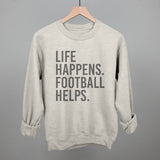 Life Happens. Football Helps. Aaria Tees