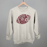 Floral Football Maroon Aaria Tees
