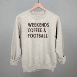 Weekends Coffee And Football Aaria Tees
