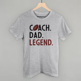 Coach Dad Legend (Football) Aaria Tees