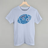 Floral Football Blue Aaria Tees