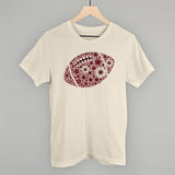 Floral Football Maroon Aaria Tees
