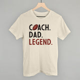 Coach Dad Legend (Football) Aaria Tees