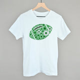 Floral Football Green Aaria Tees
