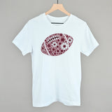 Floral Football Maroon Aaria Tees