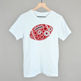 Floral Football Red Aaria Tees