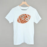 Floral Football Orange Aaria Tees
