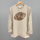 Floral Football Brown Aaria Tees