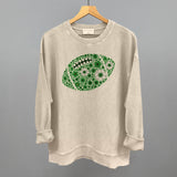 Floral Football Green Aaria Tees