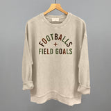 Footballs And Field Goals Aaria Tees