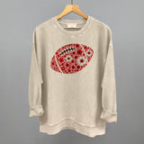 Floral Football Red Aaria Tees