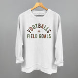 Footballs And Field Goals Aaria Tees