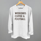 Weekends Coffee And Football Aaria Tees