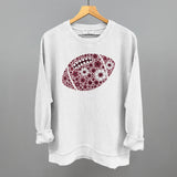 Floral Football Maroon Aaria Tees