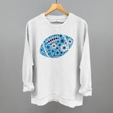 Floral Football Blue Aaria Tees