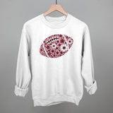 Floral Football Maroon Aaria Tees
