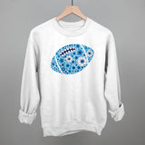 Floral Football Blue Aaria Tees