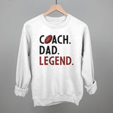 Coach Dad Legend (Football) Aaria Tees