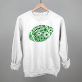 Floral Football Green Aaria Tees