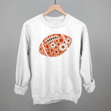 Floral Football Orange Aaria Tees