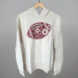 Floral Football Maroon Aaria Tees