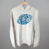 Floral Football Blue Aaria Tees