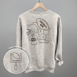 Football Mom Doodle (Back Print) Aaria Tees