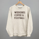 Weekends Coffee And Football Aaria Tees