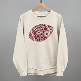 Floral Football Maroon Aaria Tees