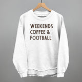 Weekends Coffee And Football Aaria Tees