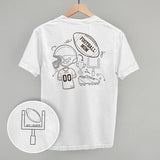 Football Mom Doodle (Back Print) Aaria Tees