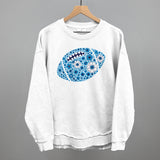 Floral Football Blue Aaria Tees
