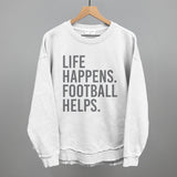 Life Happens. Football Helps. Aaria Tees