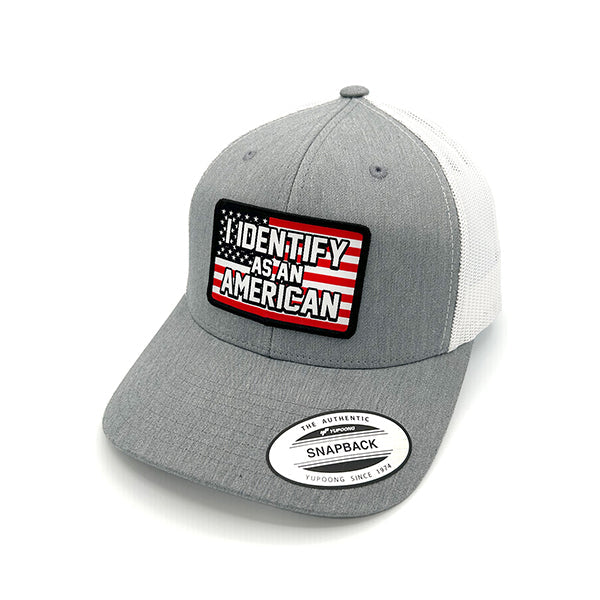 I Identify As An American Woven Patch Hat - Aaria Tees