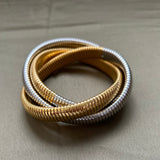 Infinity Multi Layered Bracelet Two-Tone Aaria Tees